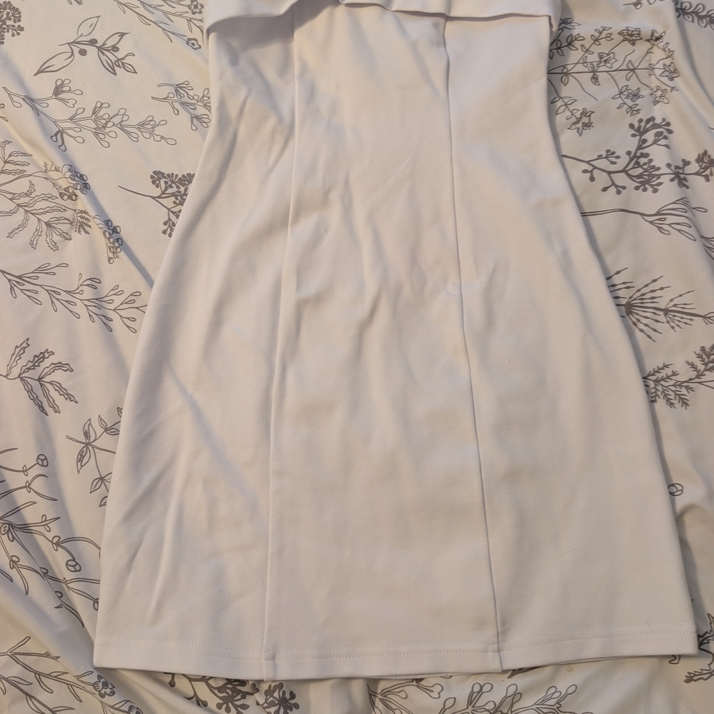 Beginning Boutique Strapless Cream Dress